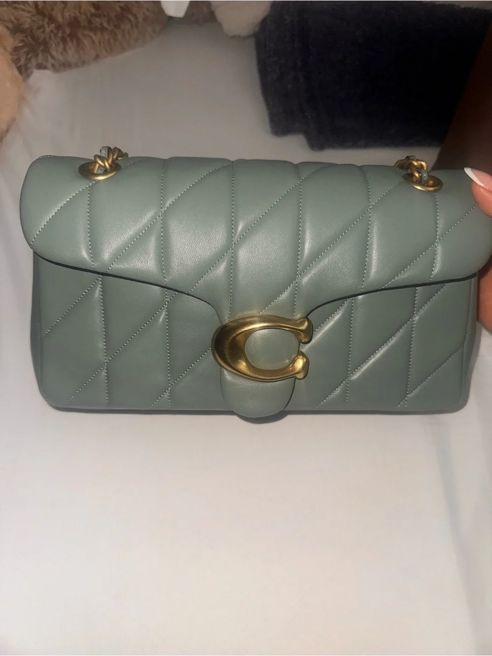Coach quilted shoulder
